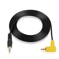 PNGKNYOCN 3,5mm Mono - RCA Kábel, 90 Fokos Csatlakozóval, 1,8m Hosszú Audió Átalakító Hangfalhoz, Mélynyomóhoz, Erősítőhöz, TV-hez 3
