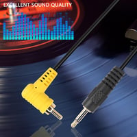 PNGKNYOCN 3,5mm Mono - RCA Kábel, 90 Fokos Csatlakozóval, 1,8m Hosszú Audió Átalakító Hangfalhoz, Mélynyomóhoz, Erősítőhöz, TV-hez 4