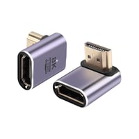 PNGKNYOCN 90 Fokos HDMI 2.1 Adapter, 2db Lefelé Hajló Csatlakozó, 48Gbps, 8K@60Hz, 4K@120Hz, HDR, eARC Támogatással, Helytakarékos Megoldás  1