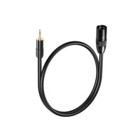 PNGKNYOCN Aranyozott XLR-3.5mm TRS Kábel (0,5m) - Telefon, Laptop, Keverőpult Összekötő Hangkábel Mikrofonhoz, Hangfalhoz 1