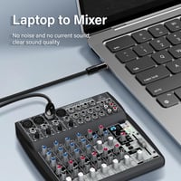 PNGKNYOCN Aranyozott XLR-3.5mm TRS Kábel (0,5m) - Telefon, Laptop, Keverőpult Összekötő Hangkábel Mikrofonhoz, Hangfalhoz 5