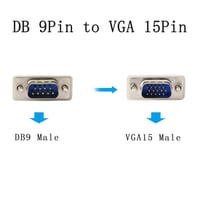 PNGKNYOCN DB9 - VGA Átalakító Kábel 1,5m - RS232 Csatlakozó Számítógéphez, Nyomtatóhoz, Monitorhoz - Fehér, Gubancolódásmentes 3