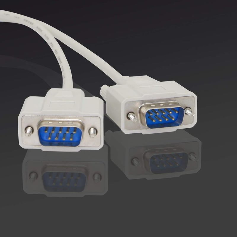 PNGKNYOCN DB9 Y Elosztó Kábel - 30 cm RS232 Soros Adapter, 1 Női - 2 Férfi Csatlakozó, PC Kompatibilis, Tartós Kivitel