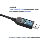 PNGKNYOCN USB-4Pin Ventilátor Adapter Kábel, Fonott PC Hűtőventilátor Tápkábel, 12V USB-PWM Átalakító, 0,5m, Laptop Kompatibilis 3