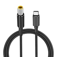 PNGKNYOCN USB-C - DC 7909 Töltőkábel (7.9x0.9mm) 100W PD Gyorstöltés Routerekhez, CCTV-hez, Laptopokhoz, Nylon Borítással, 1,8m, Fekete 1