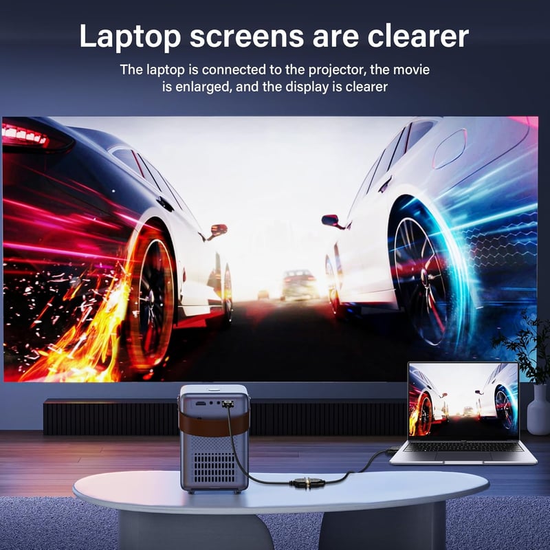 PNGKNYOCN VGA Hosszabbító Kábel 0,5m - 1080P Full HD Aranyozott Csatlakozók - Monitor, Projektor, TV, Laptop Összekötő - Fekete
