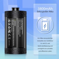 Acumulator de schimb POAQCIF pentru boxele Logitech UE MegaBoom și MegaBoom 3, compatibil cu: 533-000116, S-00147, S-00171, 533-000146, 533-000138, 984-001362 3