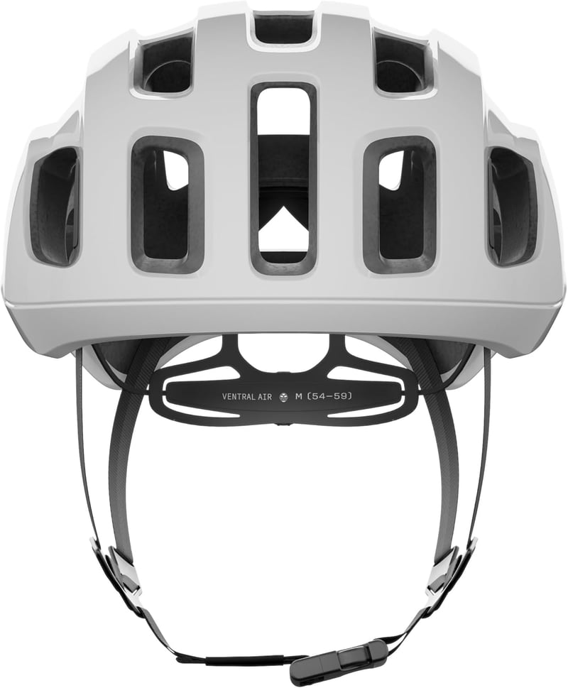 POC Ventral AIR MIPS kerékpáros sisak szellőzéssel és légcsatornákkal - L (56 - 61 inches), Hydrogen White/Uranium Black Matt, 2025