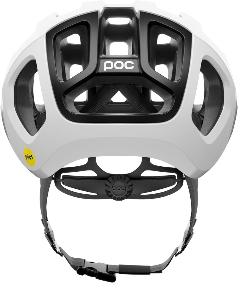 POC Ventral AIR MIPS kerékpáros sisak szellőzéssel és légcsatornákkal - L (56 - 61 inches), Hydrogen White/Uranium Black Matt, 2025