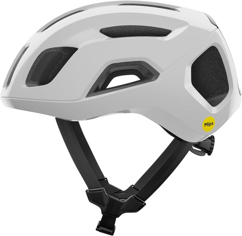 POC Ventral AIR MIPS kerékpáros sisak szellőzéssel és légcsatornákkal - L (56 - 61 inches), Hydrogen White/Uranium Black Matt, 2025