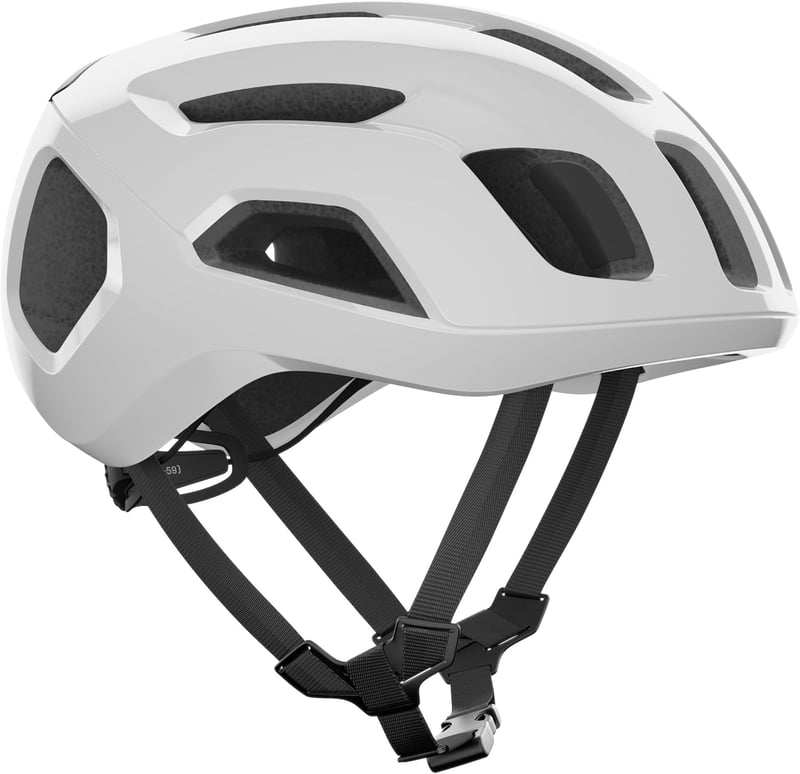 POC Ventral AIR MIPS kerékpáros sisak szellőzéssel és légcsatornákkal - L (56 - 61 inches), Hydrogen White/Uranium Black Matt, 2025