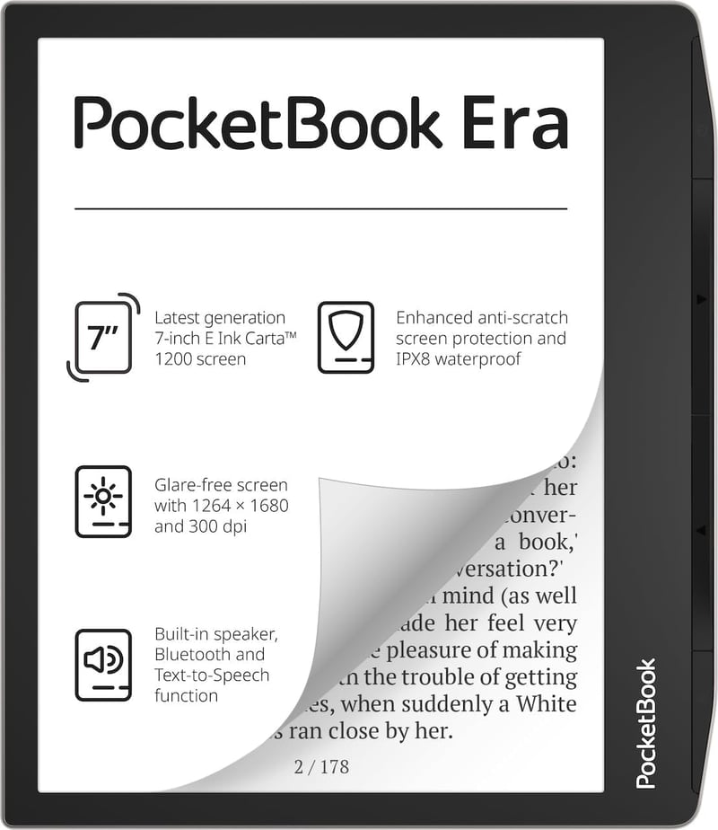 PocketBook Era Stardust Silver e-könyv olvasó, 7", 16 GB - ezüst