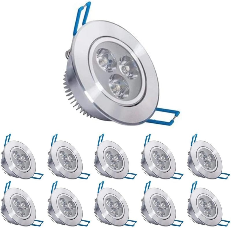 POCKETMAN 4W LED zapustené stropné svietidlo typu downlight, studená biela, s LED napájačom na 220V, balenie 10 kusov