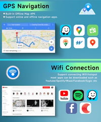 Podofo 10.1" Autórádió VW Touran 2003-2010 Android 13 Carplay GPS Bluetooth 5