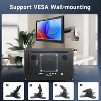 Podofo 10.1" HD Monitor autós kamera és biztonsági rendszer kijelzőhöz 5