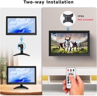 podofo 11,6" Hordozható Monitor 1920x1080 Full HD IPS Kijelző - HDMI/VGA/BNC/AV Csatlakozás, Beépített Hangszóró, PC/Raspberry Pi Kompatibil 6