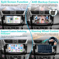 Podofo 2 DIN Autórádió 7" Android 13 Érintőképernyővel - GPS Navigáció, Bluetooth, WiFi, Tolatókamera, FM/RDS, Mirror Link, 32GB 3