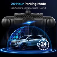 Podofo 4 Csatornás Autós Fedélzeti Kamera Szett - 1080P HD Első, Bal, Jobb és Hátsó Kamera, G-szenzor, Mozgásérzékelés, 24 Órás Parkolási Mó 6