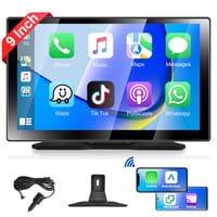 Podofo 7" Prenosné autorádio s Bluetooth - Bezdrôtová podpora CarPlay & Android, montáž na palubnú dosku alebo čelné sklo, univerzálne 2