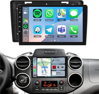 Podofo 9" Autórádió Citroen Berlingo 2015-2018 - 2GB+64GB Android Rendszer, Vezeték Nélküli CarPlay, Bluetooth, GPS, WiFi, Tolatókamera 1
