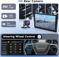 Podofo Carplay Autórádió Fiat 500 2007-2015 9" Érintőképernyő 2G+64G Bluetooth GPS WiFi 8