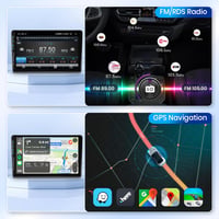 Podofo 9" Autórádió Fiat Ducato 3/Peugeot Boxer 2/Citroen Jumper 2 (2011-2022) - 2G+64G Vezeték Nélküli CarPlay, Android, Bluetooth, GPS, Wi 6