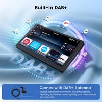 Podofo 9" Érintőképernyős DAB+ Autórádió Peugeot 308/408 (2007-2015) - 2G+64G Vezeték Nélküli CarPlay, Android, GPS, WiFi, Kormányvezérlés,  2