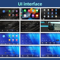 podofo 9" Hordozható Autórádió IPS Érintőképernyővel - Vezeték Nélküli CarPlay, Android Kompatibilis, Bluetooth, FM Adó, 7-32V Tápellátás 8