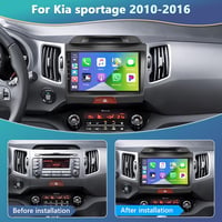 Podofo Android 13 Autórádió Kia Sportage 2010-2016 Apple CarPlay GPS WiFi 2