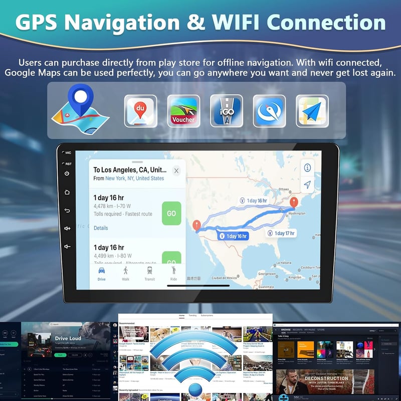 Podofo Android 13 Autórádió Kia Sportage 2010-2016 Apple CarPlay GPS WiFi