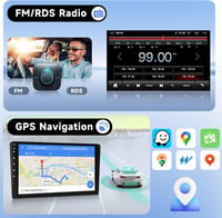 Podofo Autórádió Mercedes-Benz Smart Fortwo (2011-2015) - 9" Érintőképernyő, 2G+64G, Vezeték Nélküli CarPlay, Android, Bluetooth, GPS, WiFi
 4