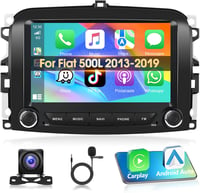 Podofo Fiat 500L Autórádió Android 15 Carplay 7" Érintőképernyő GPS Bluetooth 1
