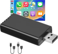 Podofo Wireless CarPlay Adapter iPhone-hez, 5.8GHz WiFi, Plug & Play 1