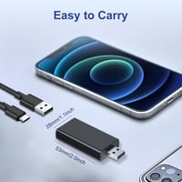 Podofo Wireless CarPlay Adapter iPhone-hez, 5.8GHz WiFi, Plug & Play 7