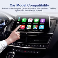 Podofo Wireless CarPlay Adapter iPhone-hez, 5.8GHz WiFi, Plug & Play 6