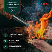 PODPAL Așchii de aprindere pentru toamnă, 200 buc. - 100% lână de lemn și ceară, ecologice, inodore, ideale pentru șemineu, cuptor, grătar și foc de tabără 4
