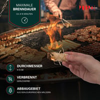 PODPAL Așchii de aprindere pentru toamnă, 200 buc. - 100% lână de lemn și ceară, ecologice, inodore, ideale pentru șemineu, cuptor, grătar și foc de tabără 3