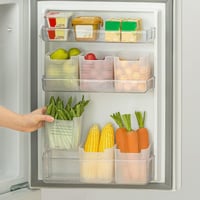 poeland Hűtőszekrény Rendszerező Doboz, Átlátszó Tárolo Edény 3 db-os Szett 4
