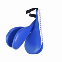 POENVFPO udarna podloga za kickboxing i taekwondo s remenom za zapešće - plava, 38x19x5 cm 2
