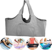 POENVFPO Yoga Válltáska Nagy Kapacitás Vászon Utazási Táska 8