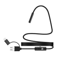 POFET endoskopska kamera 3 u 1 - crna - 5 m, IP67, 480p 2
