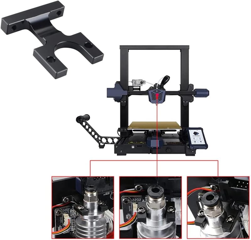 POFET Anycubi Kobramax Hotend Fúvóka Tartó Szenzor Automata Szintezéshez