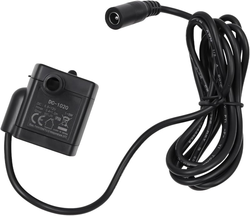POFET Mini Szubmerzibilis Szivattyú 5-12V 200L/H Napelemes Szökőkút Csendes Motor