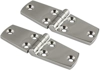 POFET Rozsdamentes Acél Hajó Ajtó Zsanér SUS316 Nehéz Terhelésű 38x102mm 2db 1