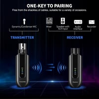 POGOLAB BKW-X1 Vezeték Nélküli XLR Mikrofon Adapter Szett - 2.4GHz, 12 Órás Üzemidő, 150 Láb Hatótáv, Dinamikus és Kondenzátor Mikrofonokhoz 6
