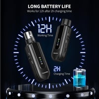 POGOLAB BKW-X1 Vezeték Nélküli XLR Mikrofon Adapter Szett - 2.4GHz, 12 Órás Üzemidő, 150 Láb Hatótáv, Dinamikus és Kondenzátor Mikrofonokhoz 5