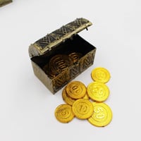 POHOVE 10 db Mini Kalóz Kincsesláda Antik Ékszertartó Tárolo Szett 8x5cm 6