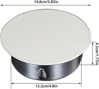 POHOVE Kéményfedő Lemez 120-130 mm Átmérőjű Csövekhez - Rozsdamentes Acél Kéménytakaró Fali Nyílásokhoz, 45 mm Mélységű - Silver 2