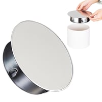 POHOVE Krycia platňa na komín pre rúry s priemerom 120-130 mm - Nerezový kryt komína pre nástenné otvory, hĺbka 45 mm 2