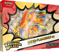 Pokémon zberateľská kartová hra: Kolekcia Mega vývoja – Vznešení hrdinovia: Mega-Emboar-ex (1 holografická promo karta, 1 obrovská pohyblivá karta a 4 1